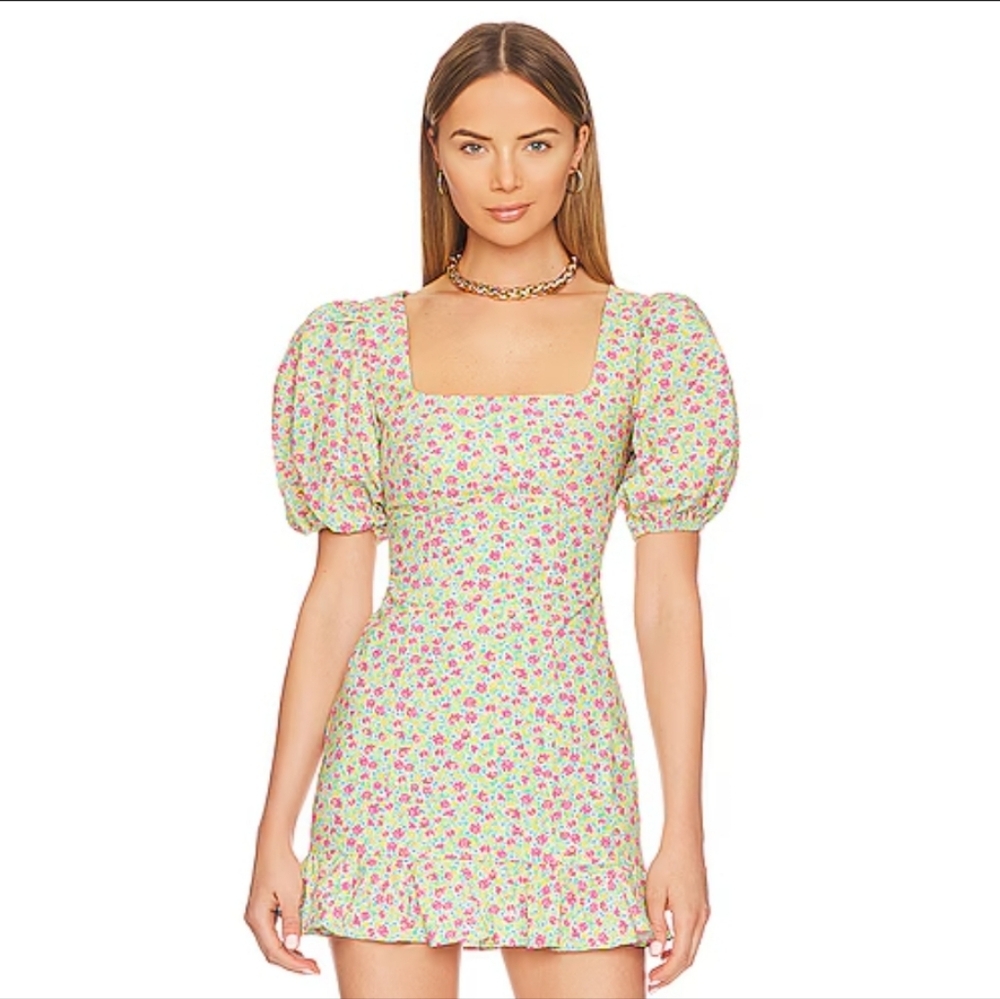 Lovers and Friends Luella Mini Dress in Millie Floral 